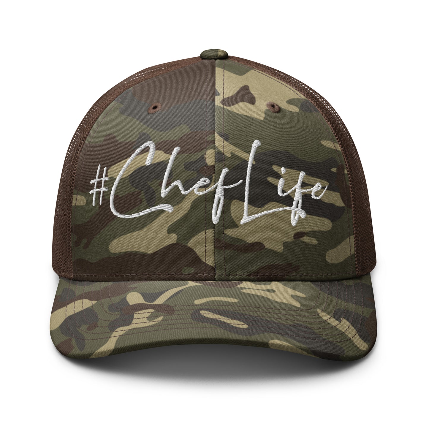 Camouflage #Chef Life trucker hat