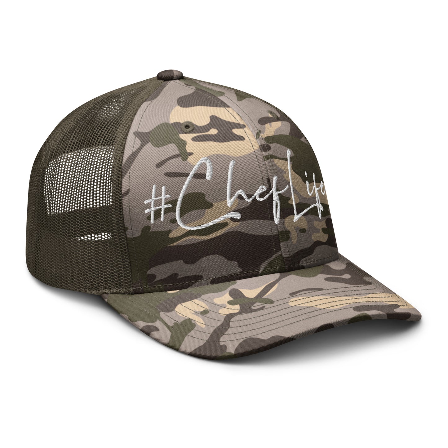 Camouflage #Chef Life trucker hat